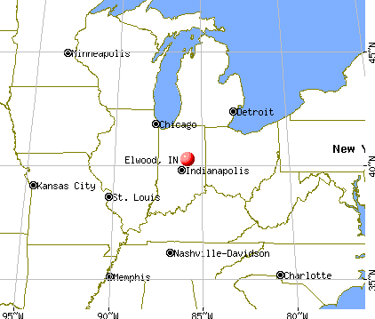 Map of Indiana.