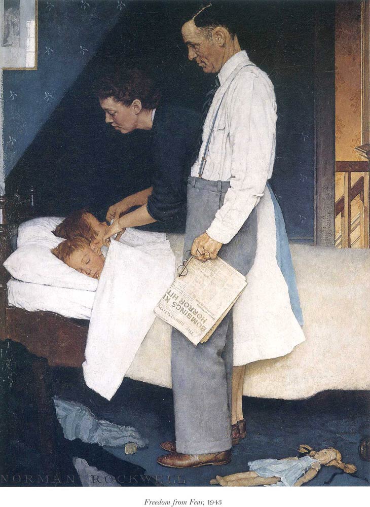 “Freedom from Fear” by Norman Rockwell