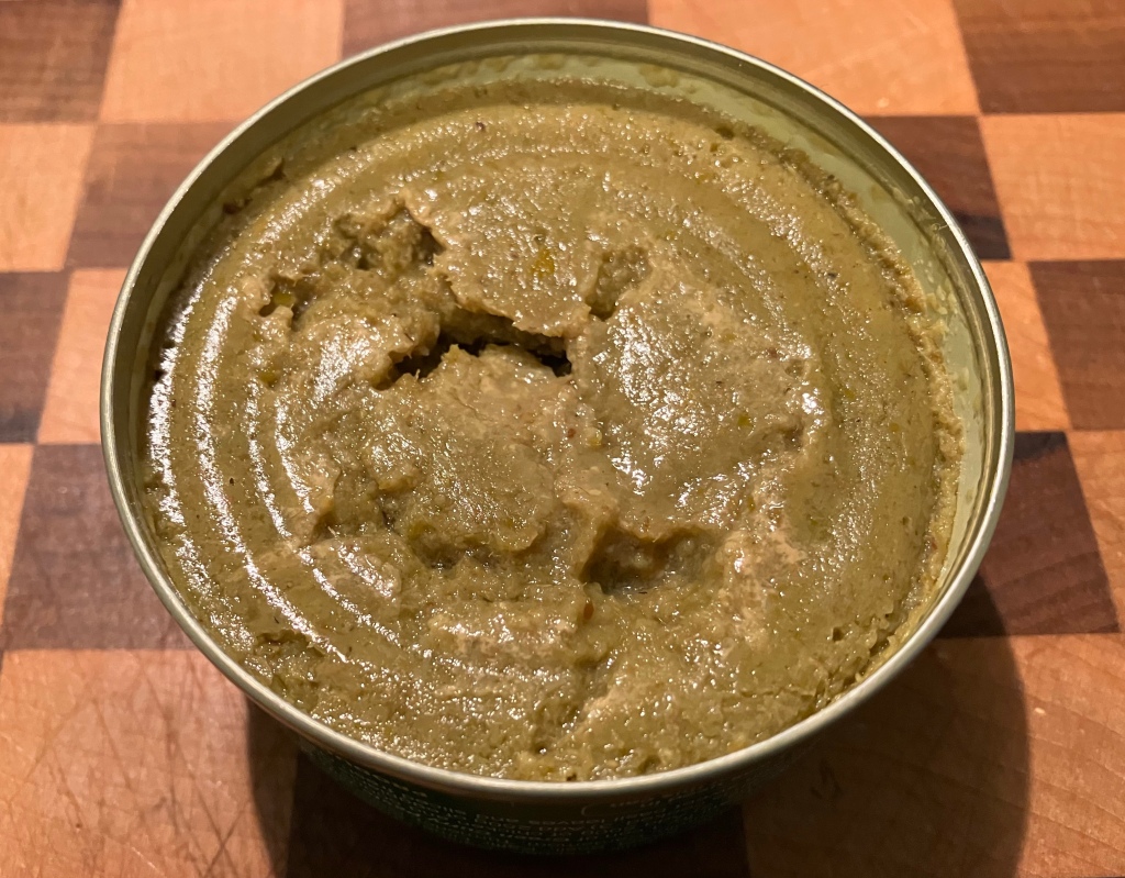 Canned green curry paste.